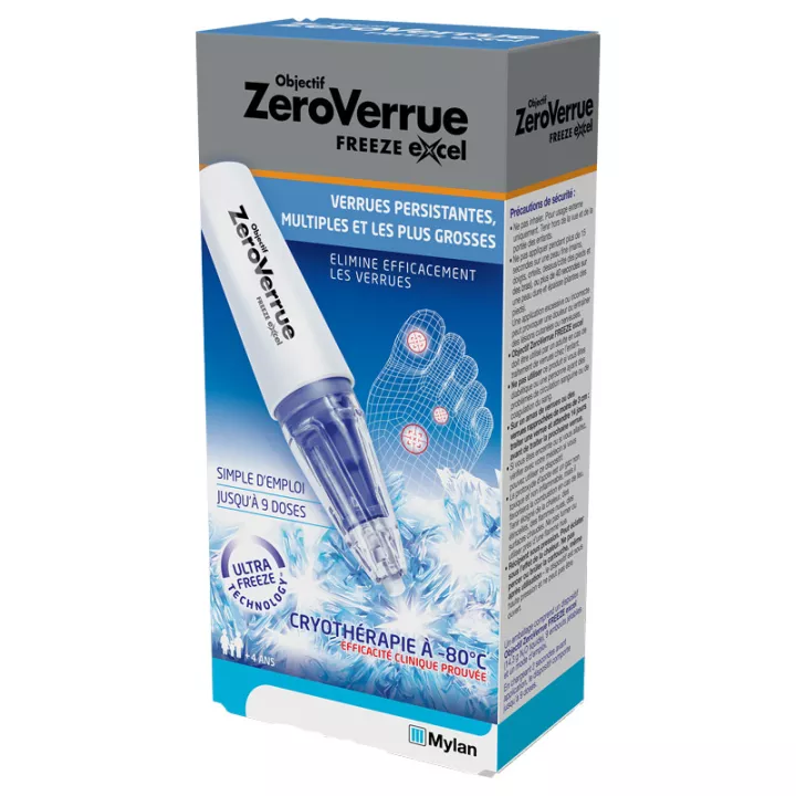 Doelstelling ZeroVerrue Freeze Excel hardnekkige wratten