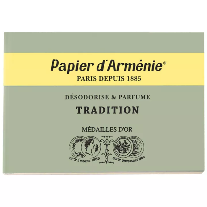 Papier d'Arménie Désodorise et Parfume 36 papiers à brûler Classiques