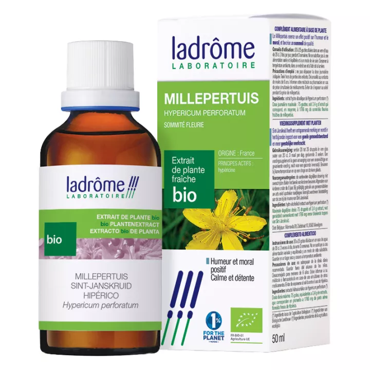 Ladrôme Bio Extractos de Plantas Frescas Hierba de San Juan