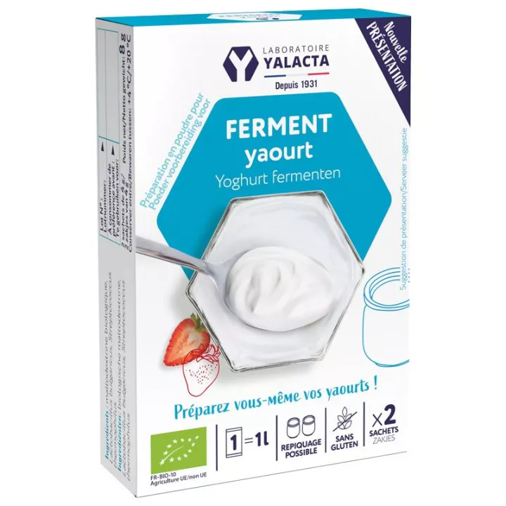 Yalacta Ferment pour Yaourt Bio 2 sachets de 4 g