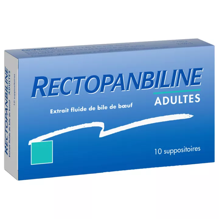 Rectopanbiline Adultes 10 Suppositoires en vente en pharmacie