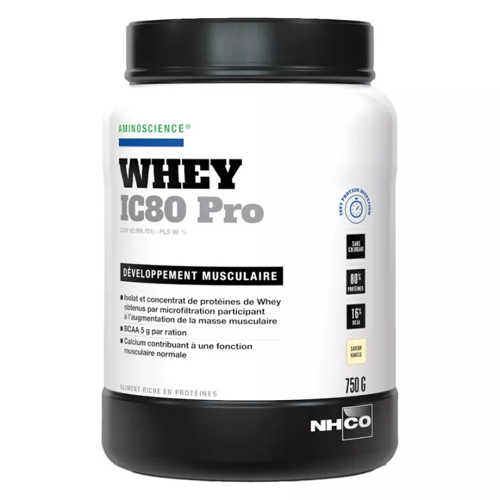 NHCO Aminoscience Whey IC80 Pro для наращивания мышечной массы 750 г