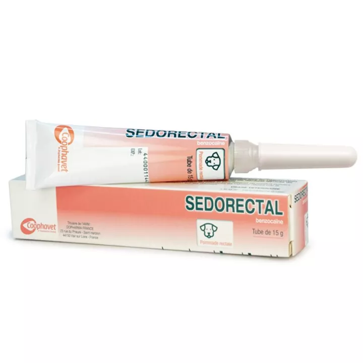 Sedorectal Benzocaine Rectal Ointment for Dogs 15 g