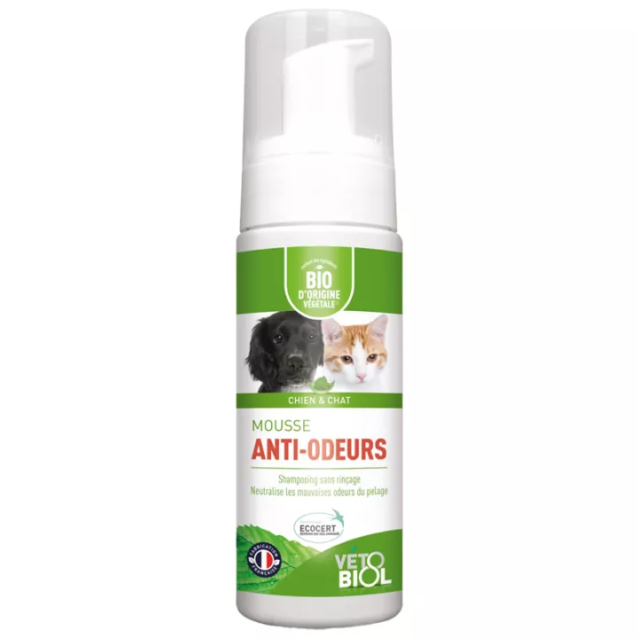 VETOBIOL Champô seco anti-odor para cães e gatos sem enxaguar