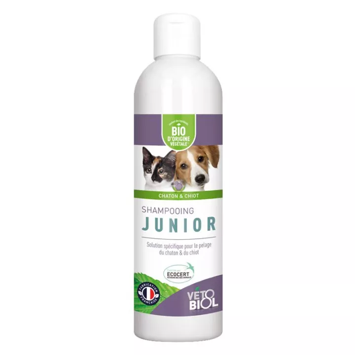 VETOBIOL biologische shampoo junior puppy en kitten