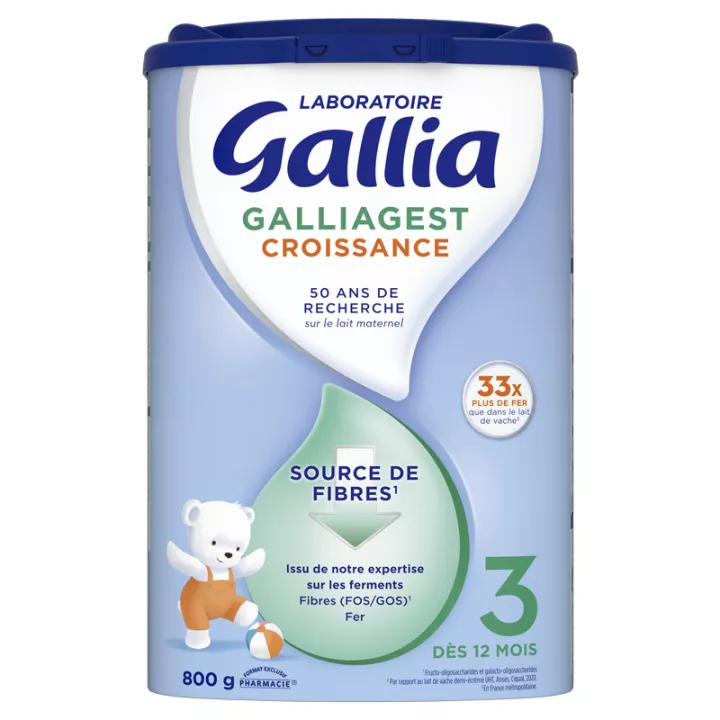 Gallia Galliagest Croissance 3 Source de Fibres 800 g