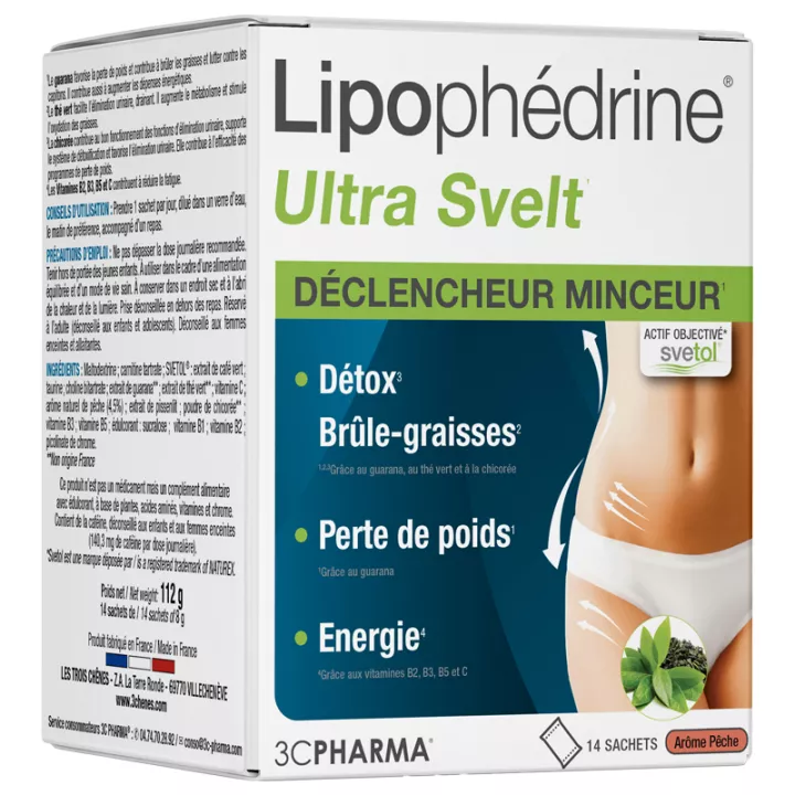 3C Pharma Lipophédrine Ultra Svelt Polvo 14 sobres