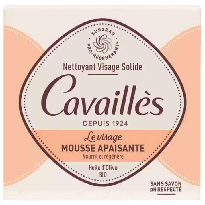 Cavaillès Espuma Limpiadora Facial Sólida Calmante 70 g