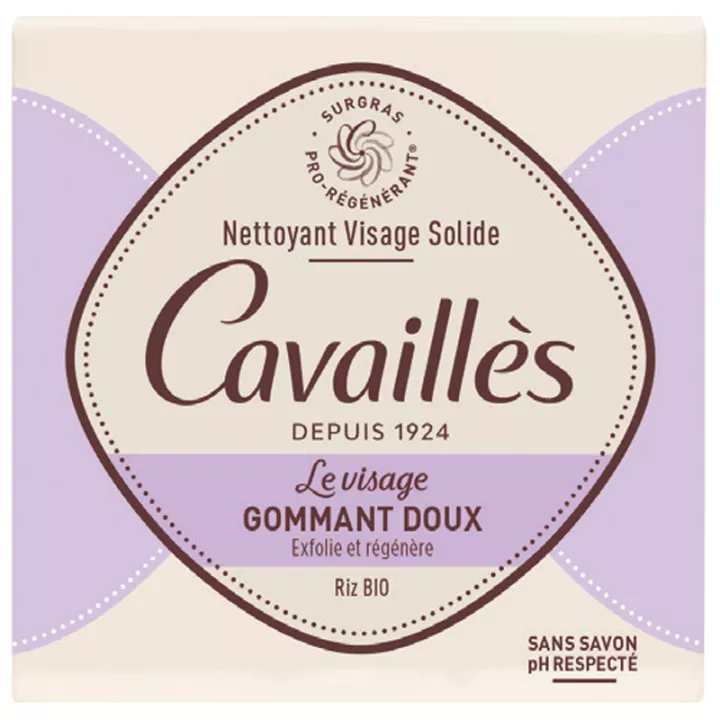 Cavaillès Gentle Exfoliating Solid Facial Cleanser 70 g
