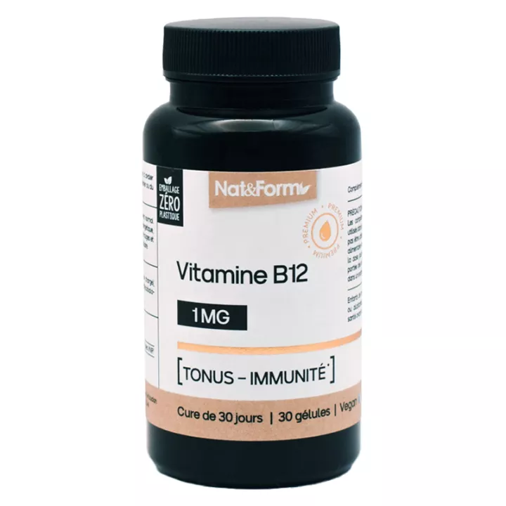 Nat&Form Нутрицевтический витамин B12 30 капсул