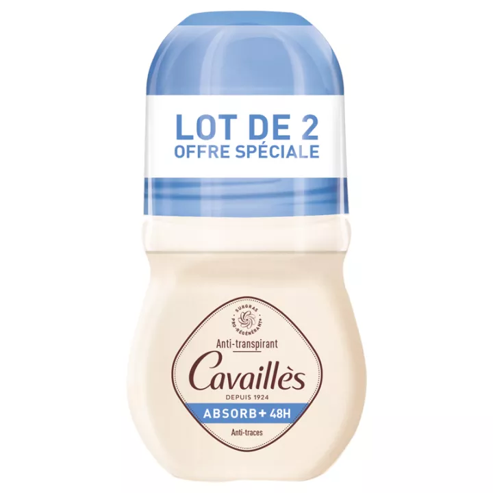 Cavaillès Deodorant Anti-Transpirant Absorb+ 48h Roll-on