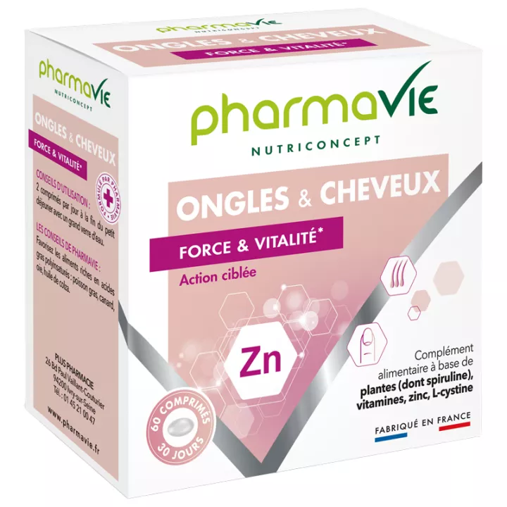 Pharmavie Nutriconcept Ongles et Cheveux 60 comprimés