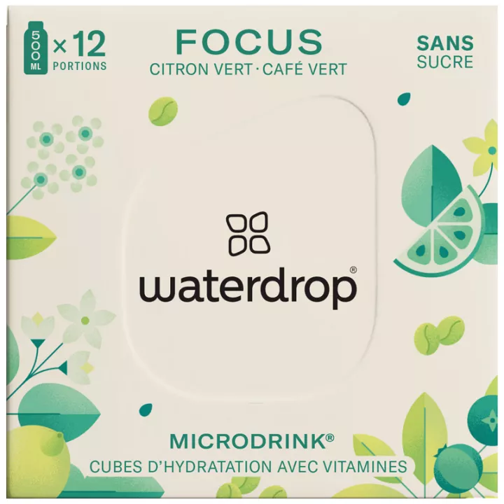 Waterdrop Microdrink Cubes Focus x 12