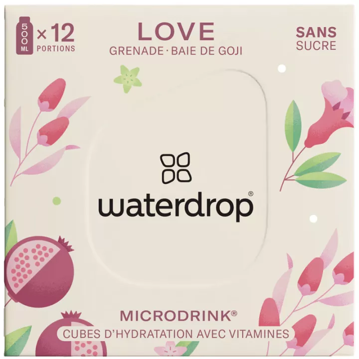 Waterdrop Microdrink Cubes Love x 12