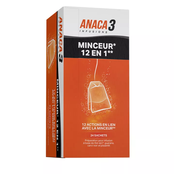 Anaca3 Infusions Minceur 12 en 1 24 sachets