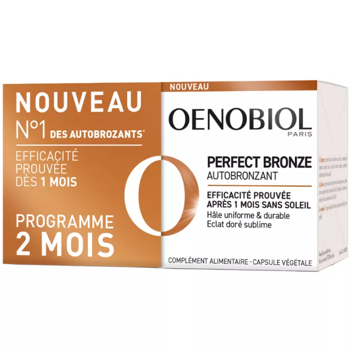 Капсулы для автозагара Oenobiol Perfect Bronz