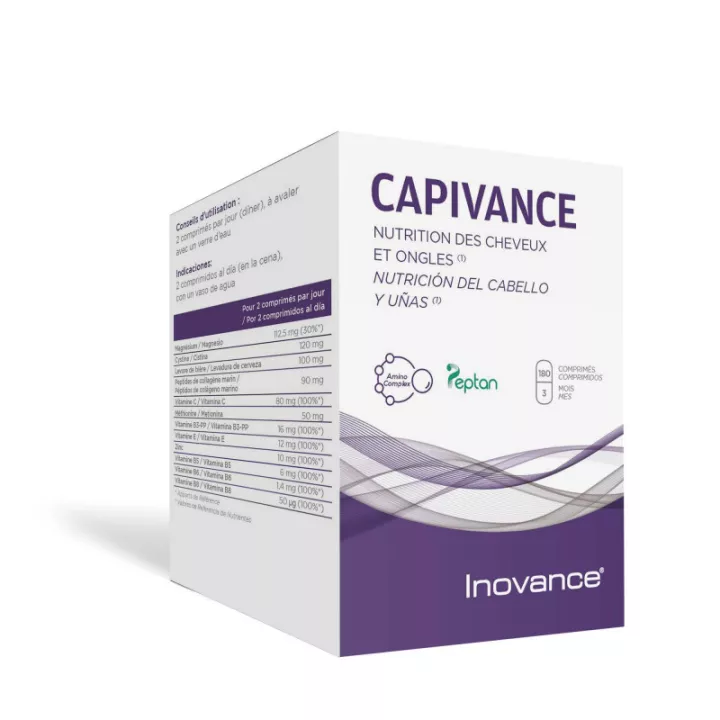 INOVANCE Capivance Cheveux & Ongles 180 comprimés