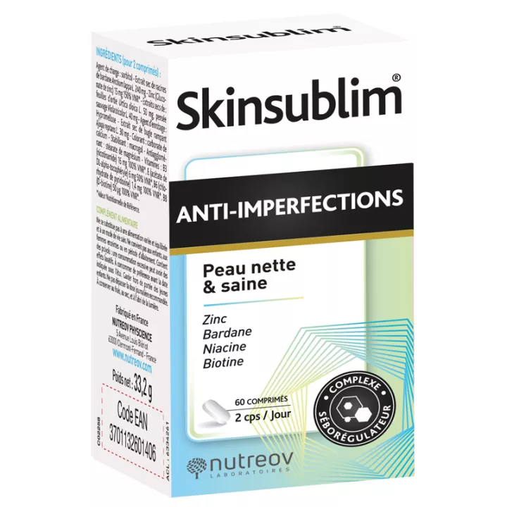 Nutreov Skinsublim Anti Imperfeições 60 Comprimidos