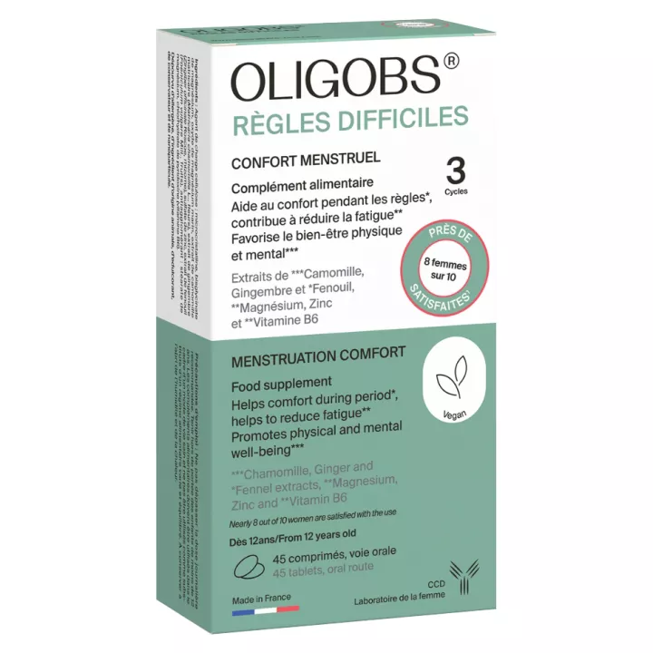 Oligobs Règles Difficiles 45 Comprimés