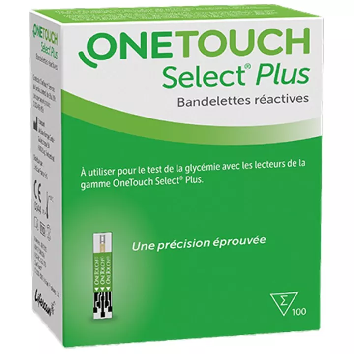 Achetez ONE TOUCH SELECT+ Bandelette autosurveillance glycémie