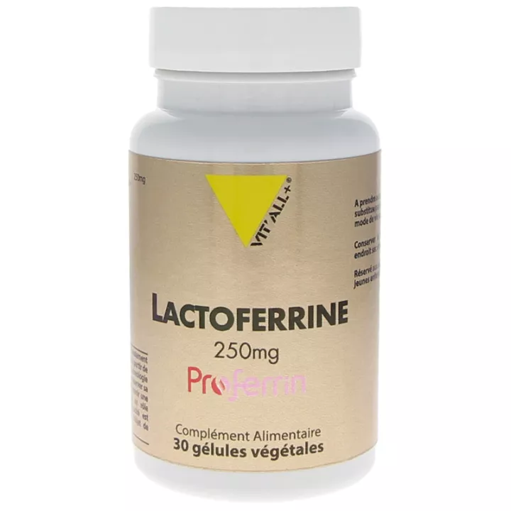 Vitall+ Lactoferrine 250 Mg 30 Gélules