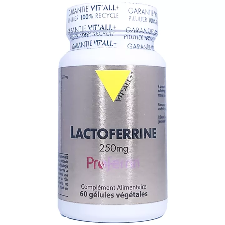Vitall+ Lactoferrine 250 Mg 60 Gélules
