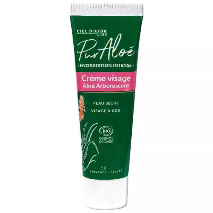 Pur'Aloé Hydratation Intense Bio-Gesichtscreme Trockene Haut 50 ml