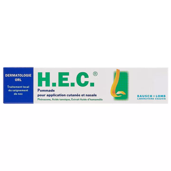 H.E.C Pommade Application Cutanée Nasale Brûlure Saignement Tube 25 g