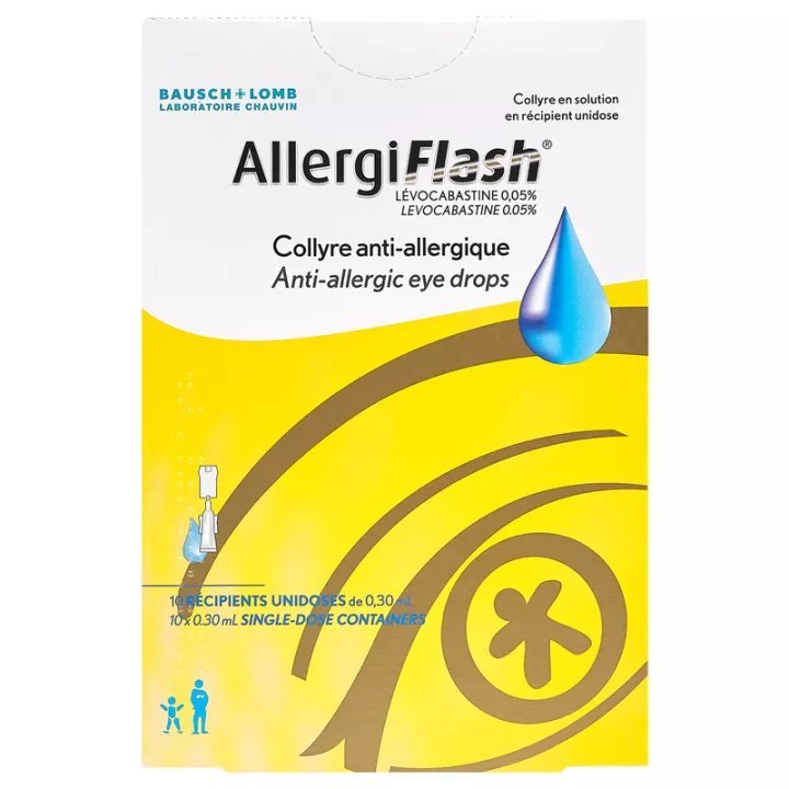 ALLERGIFLASH 0,05% COLÍRIO antialérgico 10 UNIDOSES