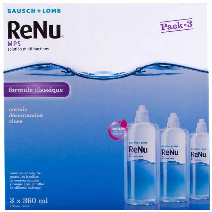 Bausch+Lomb ReNu Solution Multifonction Lentilles Pack Economique