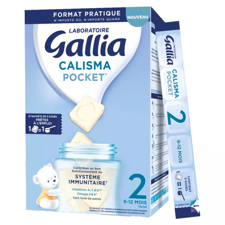 Gallia Calisma Pocket 2ª idade 6-12 meses 21 sachês