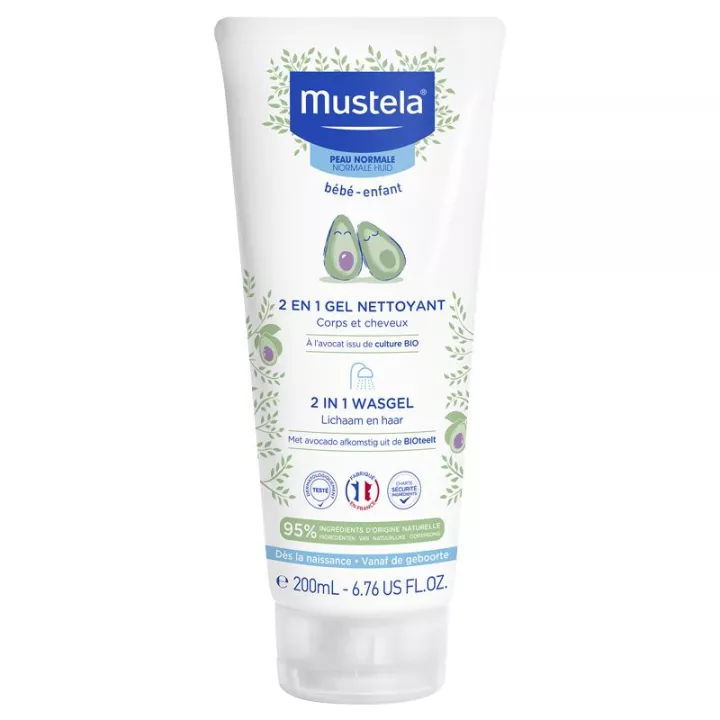 Mustela Baby-Child 2 in 1 Hair and Body Cleansing Gel 200ml