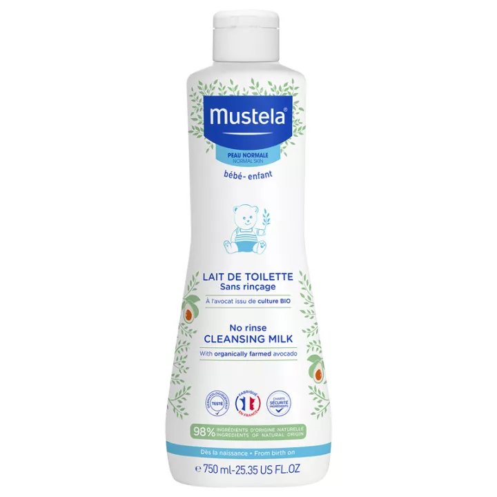 Latte detergente senza risciacquo per bambini Mustela