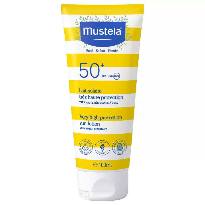 Mustela Bebé-Niño-Familia Leche Solar Muy Alta Protección