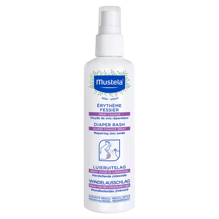 Spray para troca de fraldas para bebês e crianças Mustela 75ml