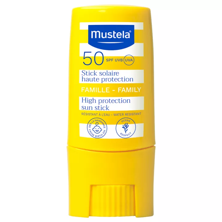 Mustela Baby-Child-Family Солнцезащитный стик с высокой степенью защиты SPF 50 9мл