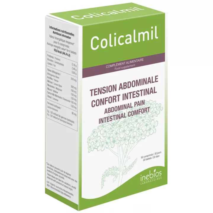 Inebios Colicalmil Confort Intestinal Tension Abdominale 60 comprimés