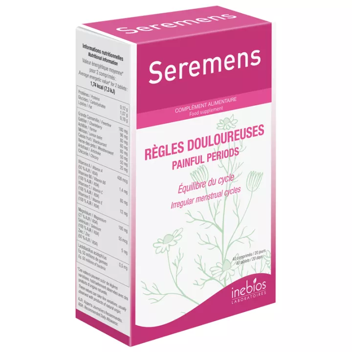 SEREMENS evenwicht menstruele cyclus 40 tabletten