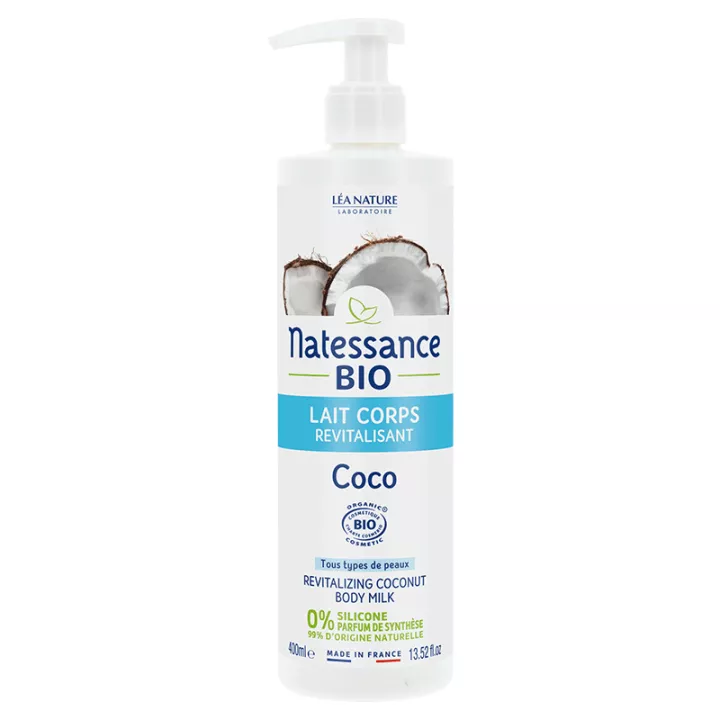 Natessance Lait Corps Revitalisant Bio Coco 400 ml