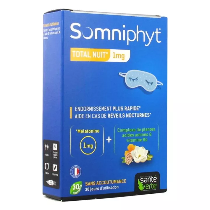 Santé Verte Somniphyt Total Nuit 1 mg 30 comprimés