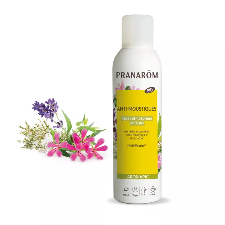 AROMAPIC spray biologico anti-zanzare Atmosphérique & Tissus Pranarom