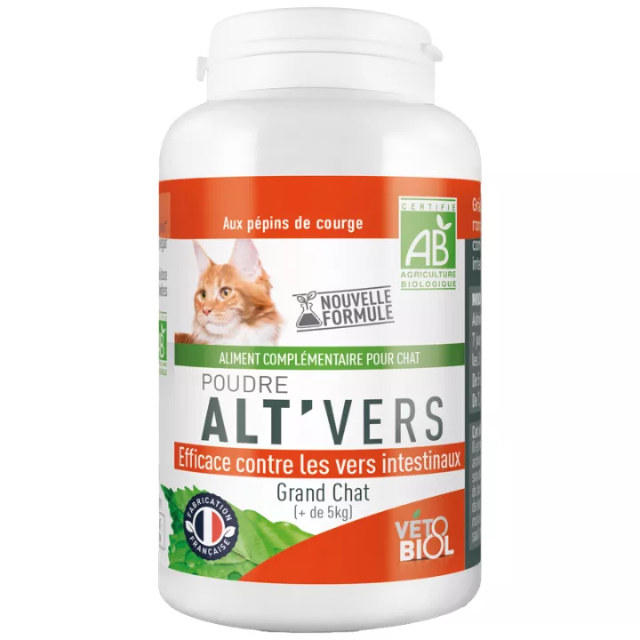 Vetobiol Polvo Orgánico Alt'Vers Bienestar Intestinal Perros y Gatos 40g