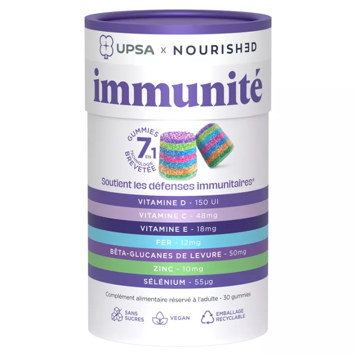 UPSA Gevoede immuniteit 7 in 1 30 gummies