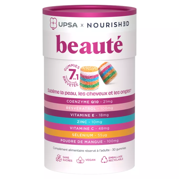 Upsa Nourished Beauté 7en 1 30 Gummies