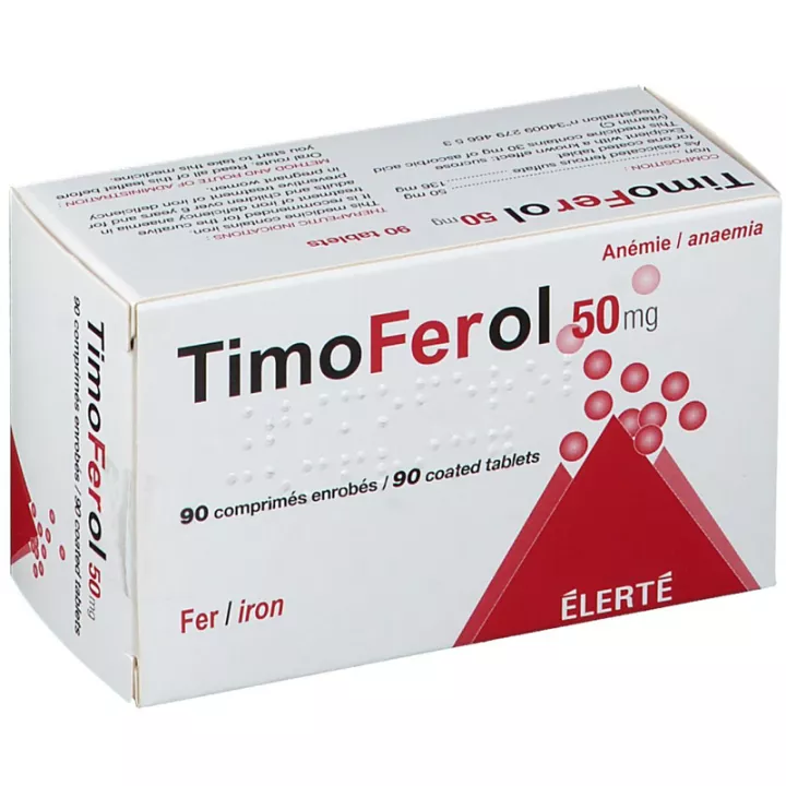 Timoferol 50 mg Ferro+Vit C comprimidos Idosos