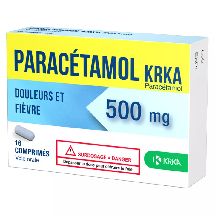 Paracetamol KRKA 500mg 16 comprimidos