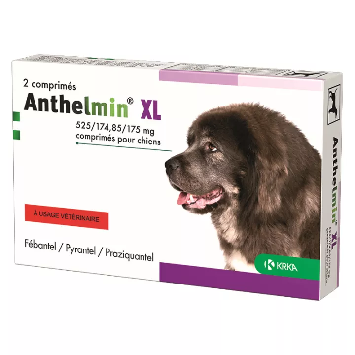 KRKA Anthelmin Versatile Dewormer for Dogs 2 tablets