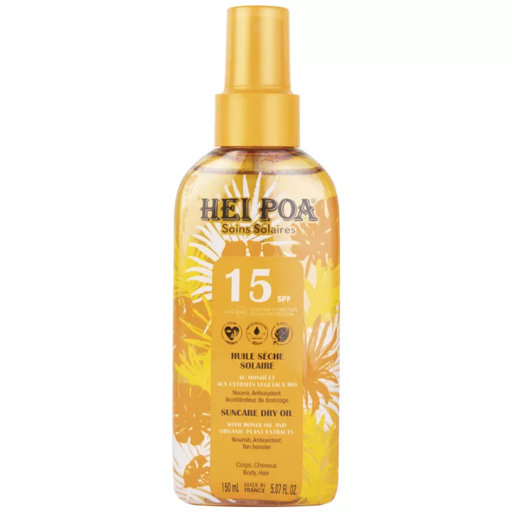 Hei Poa Trockenöl mit Monoï Tiare SPF15 150 ml