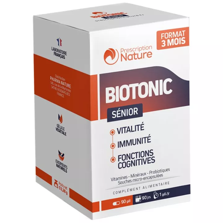 Prescription Nature Biotonic Senior 90 Cápsulas