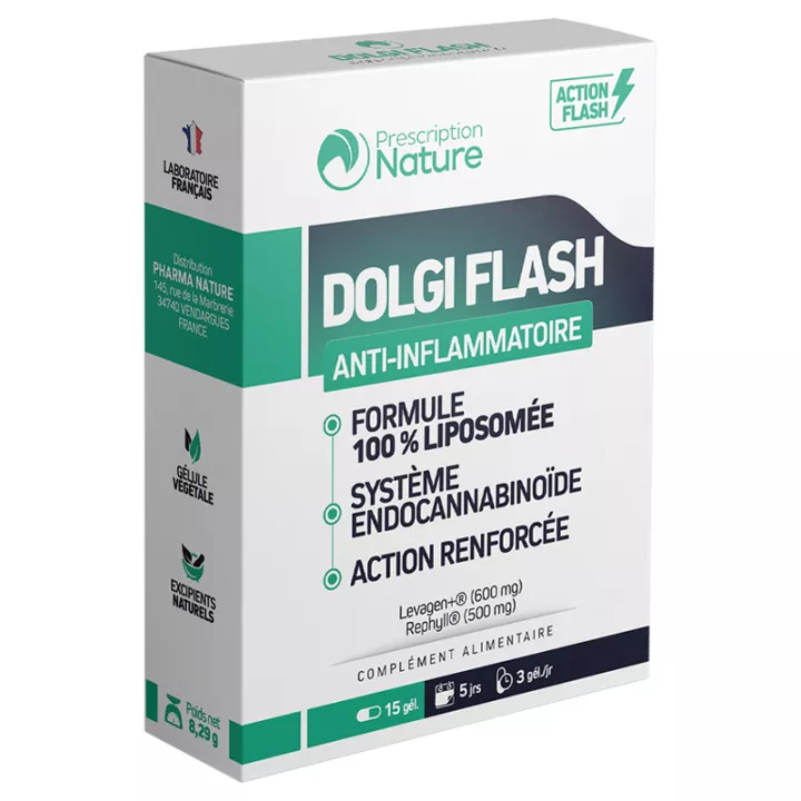 Prescripción Nature Dolgi Flash PEA 15 cápsulas